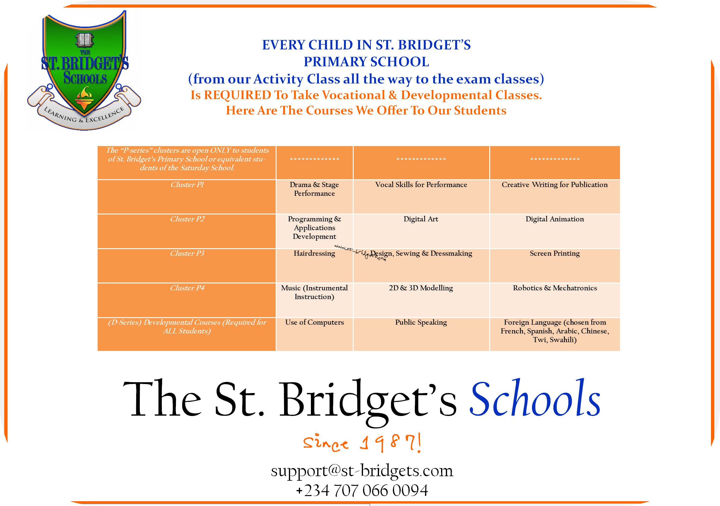 Developmental Course Postcard
