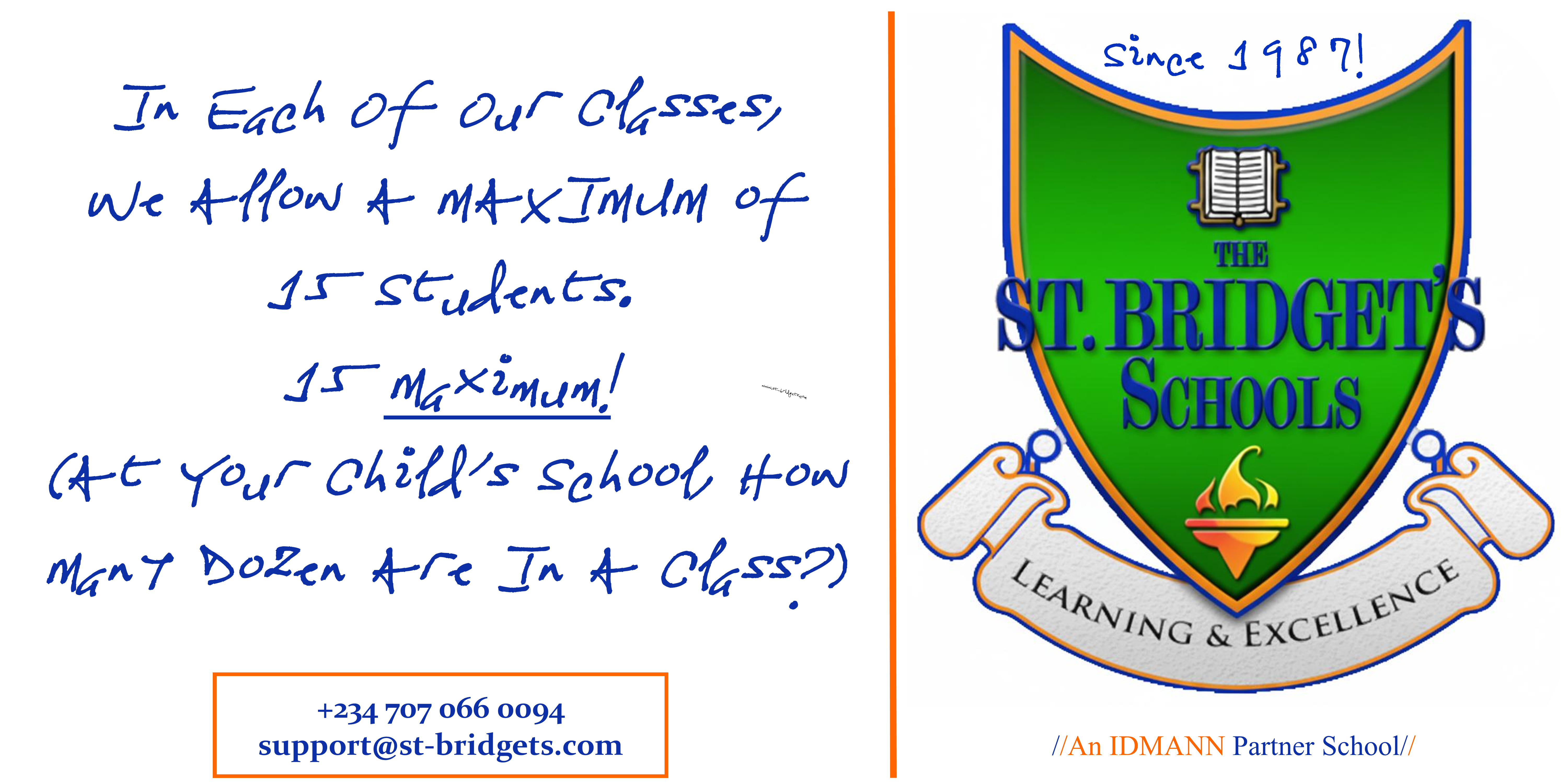 Enrollment Size Postcard